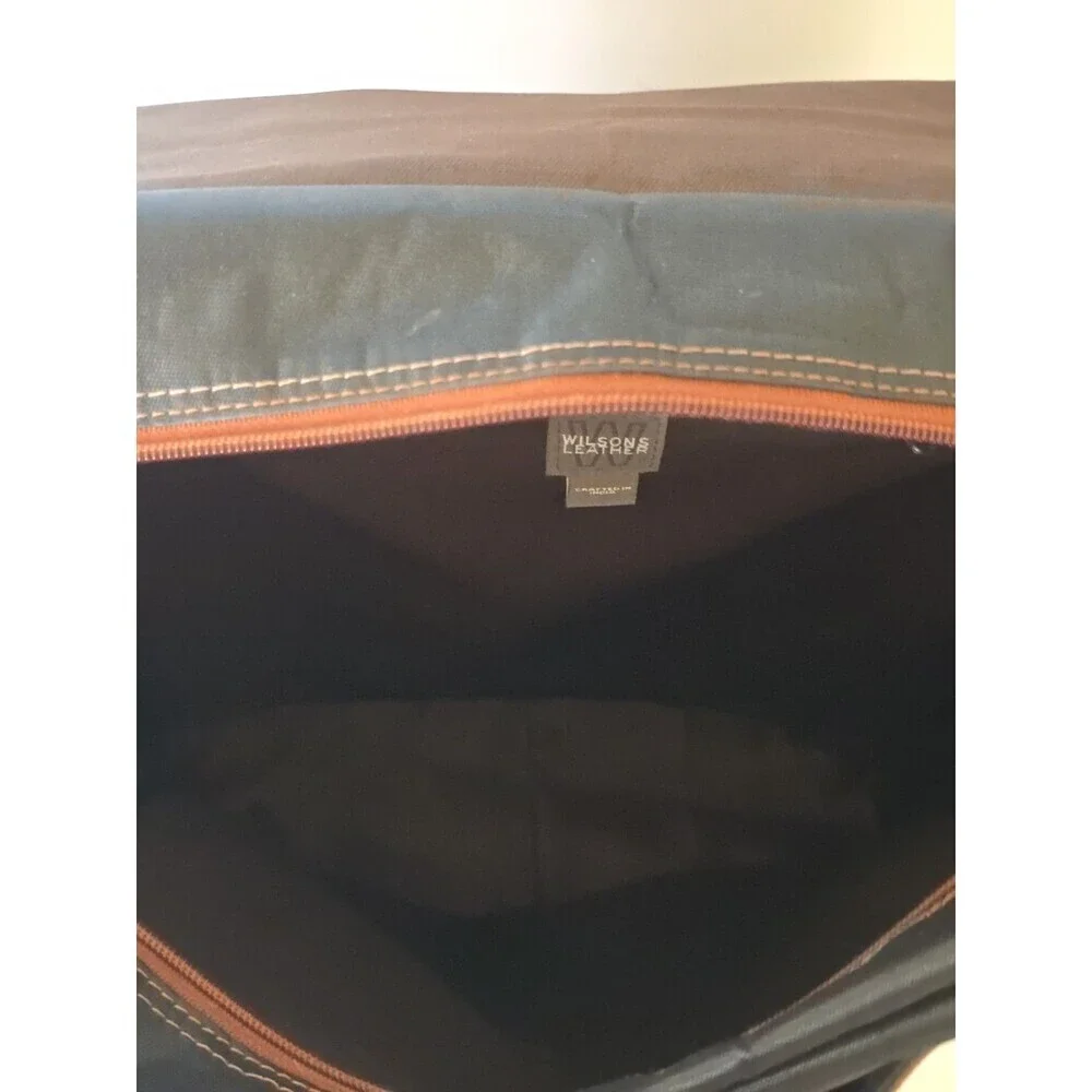 Wilson Leather Brown Backpack Rucksack Multi Pocket Laptop Travel Bag